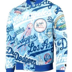 Dodgers Los Angeles Blue MLB Satin Baseball Jacket Royal Small NWT ⚾ California